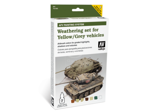 WEATHERING SET YELLOW¬GREEN VEHICLES VALLEJO