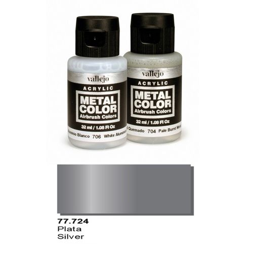 METAL COLOR PLATA 32ML VALLEJO