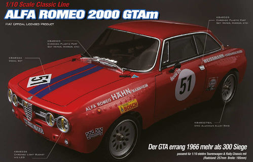 CARROCERIA ALFA ROMEO 2000 GTAm 1/10 KILLERBODY