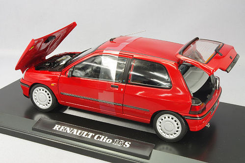 RENAULT CLIO 165 1991 VIVID RED 1/18 NOREV