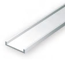 EVERGREEN CANALES EN U 7,9mm (3u)