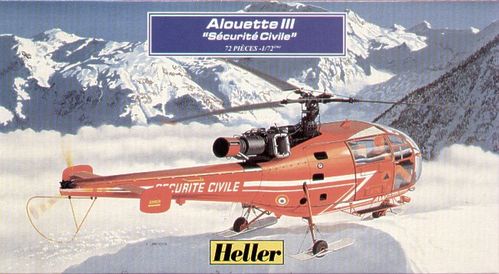 ALOUETTE III SEGURIDAD CIVIL 1/72 HELLER
