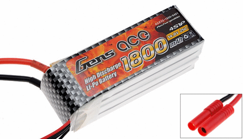 GENSACE 1800mAh 14,8V 25C LIPO