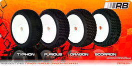 RB SCORPION SOFT (2 UD) 1/8 TT RUEDA CON LLANTA