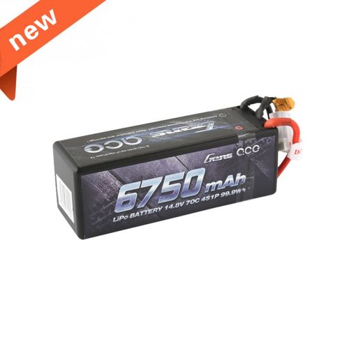 6750mAh 14,8V 70C 4S1P HARDCASE XT90 LIPO GENSACE BATERIA